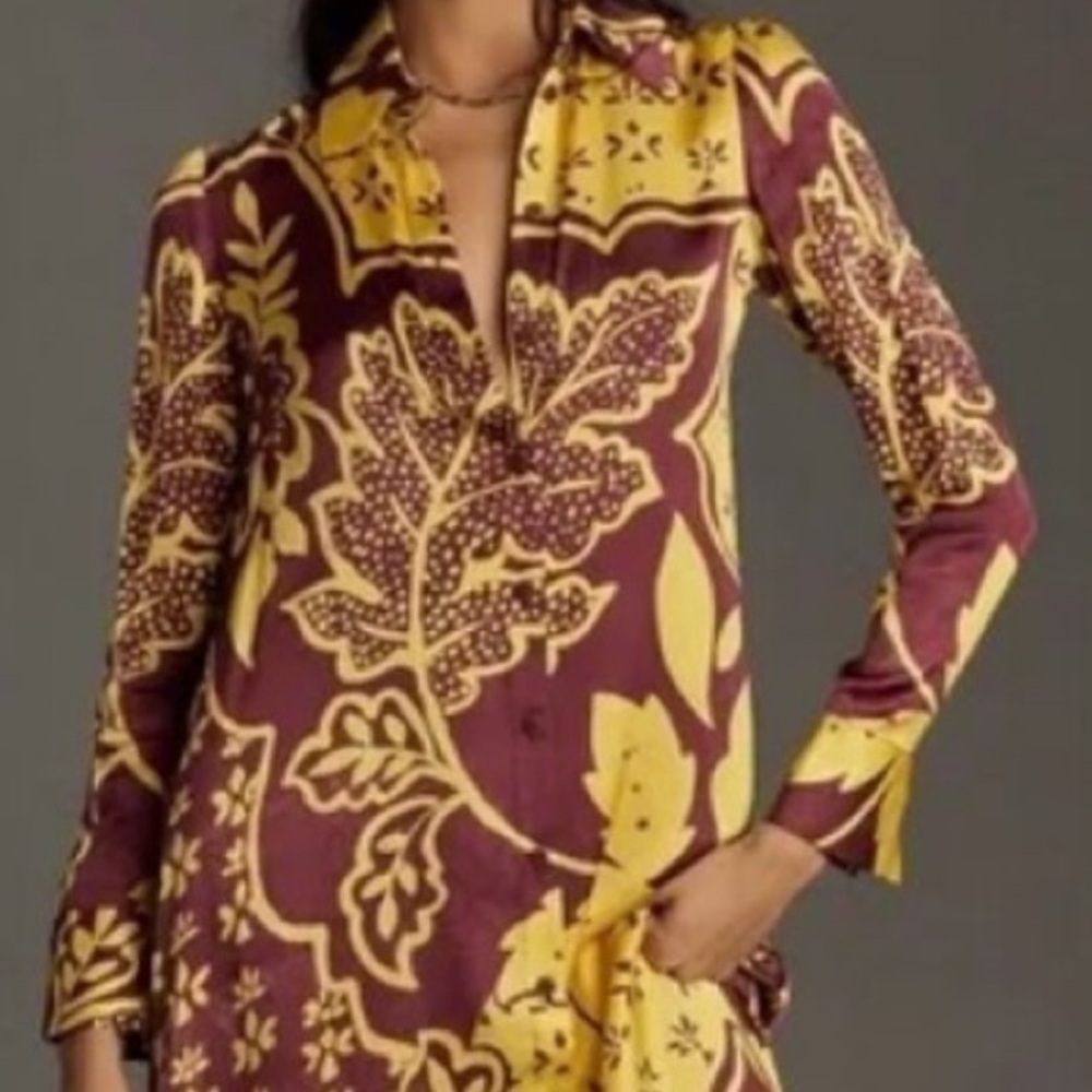 Anthropologie
Corey Lynn Calter Long-Sleeve Printed Shirt Dress Size XS NWT - Picture 4 of 13